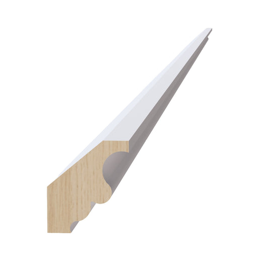 CM2-SW  Crown Molding - Shaker Style - Pure White   96"W x 2"H x 1-3/4"D