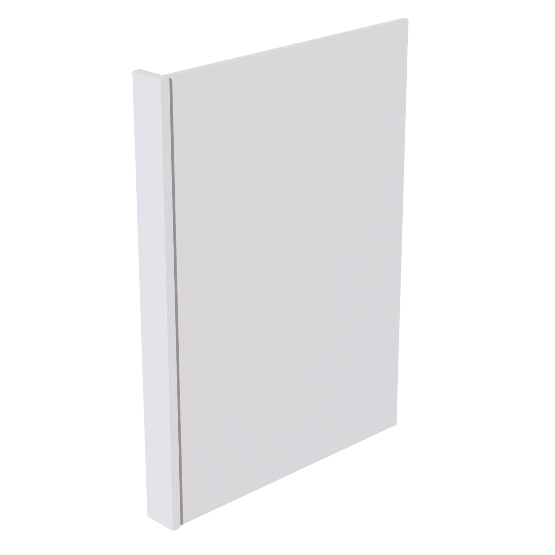 DWR3-SW  Dishwasher Return Panel - Shaker Style - Pure White   3"W x 34-1/2"H x 24"D