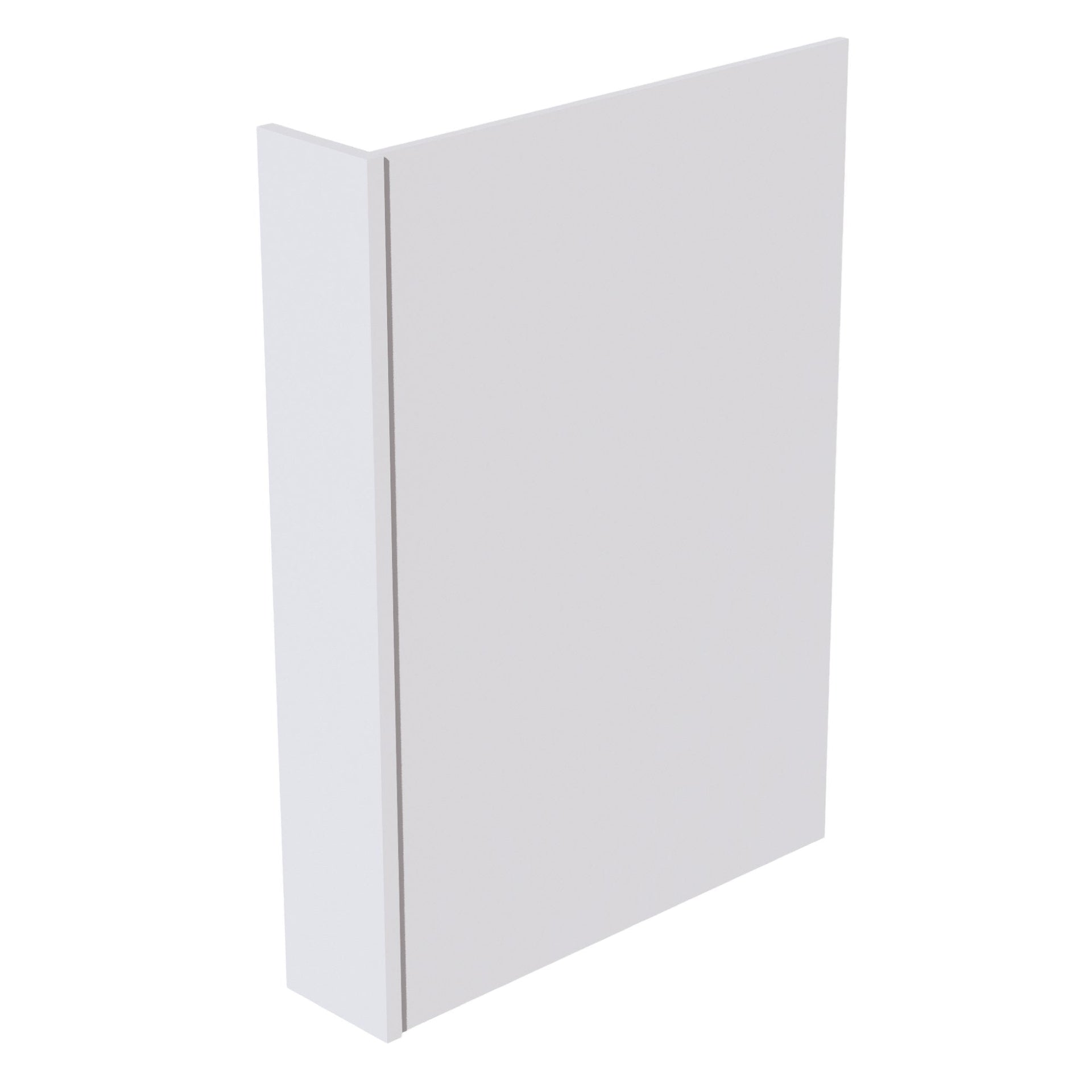 DWR6-SW  Dishwasher Return Panel - Shaker Style - Pure White   6"W x 34-1/2"H x 24"D