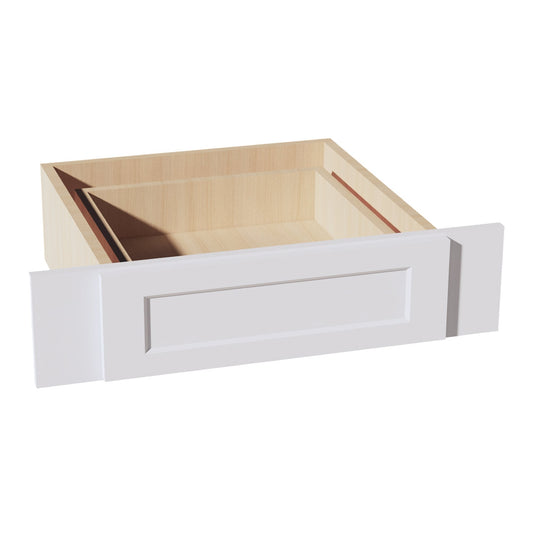 KD30-SW  Vanity Knee Drawer - Shaker Style - Pure White   30"W x 7-1/2"H x 21"D