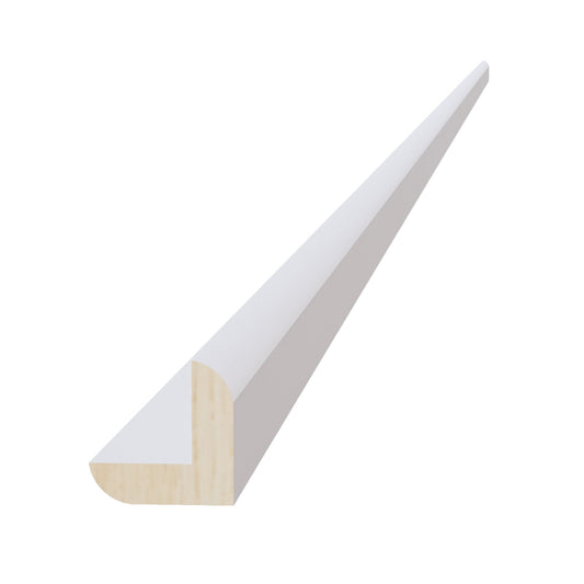 OCM8-SW  Outside Corner Molding - Shaker Style - Pure White   96"W x 7/8"H x 7/8"D