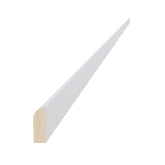 SM8-S-SW  Scribe Molding - Shaker Style - Pure White   96"W x 3/4"H x 1/4"D