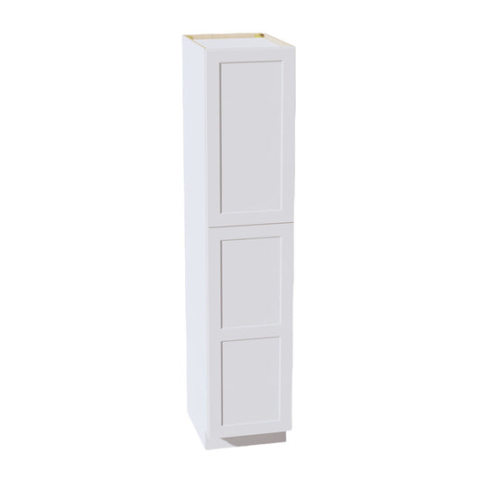 TP1884-SW  Tall Shelf Pantry Cabinet 2 Door & 6 Sheleves - Shaker Style - Pure White   18"W x 84"H x 24"D