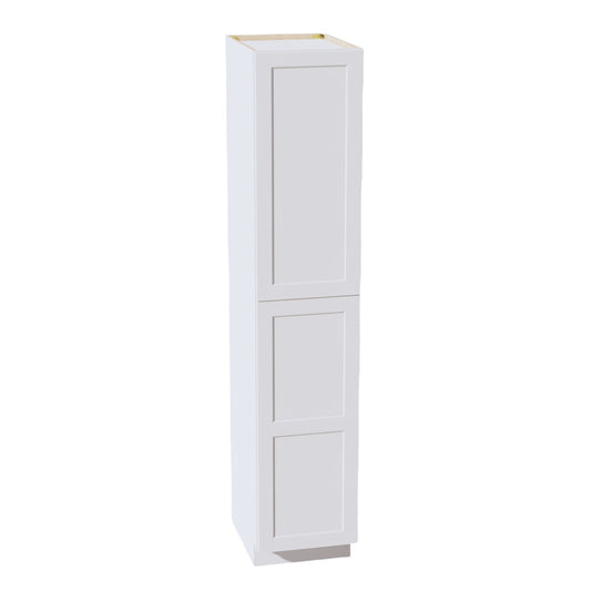 TP1890-SW  Tall Shelf Pantry Cabinet 2 Door & 6 Sheleves - Shaker Style - Pure White   18"W x 90"H x 24"D