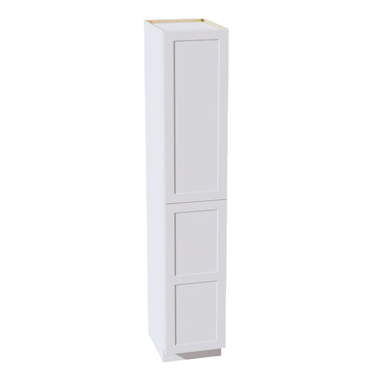TP1896-SW  Tall Shelf Pantry Cabinet 2 Door & 6 Sheleves - Shaker Style - Pure White   18"W x 96"H x 24"D