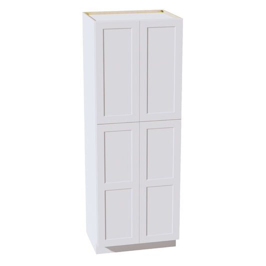 TP3084-SW  Tall Shelf Pantry Cabinet 2 Door & 6 Sheleves - Shaker Style - Pure White   30" W x 84"H x 24"D