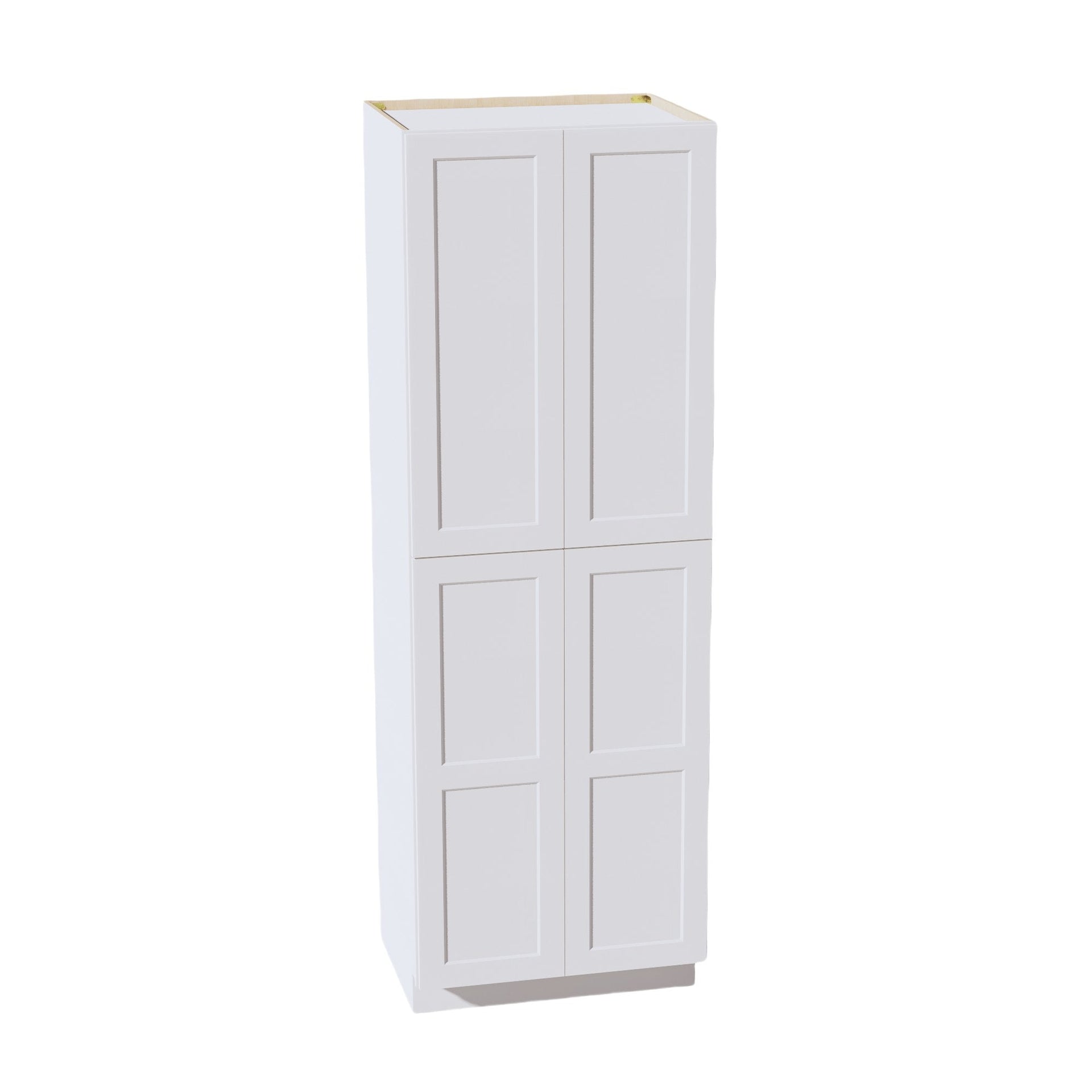 TP3090-SW  Tall Shelf Pantry Cabinet 2 Door & 6 Sheleves - Shaker Style - Pure White   30" W x 90"H x 24"D