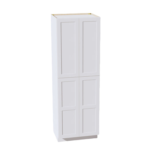 TP3090-SW  Tall Shelf Pantry Cabinet 2 Door & 6 Sheleves - Shaker Style - Pure White   30" W x 90"H x 24"D