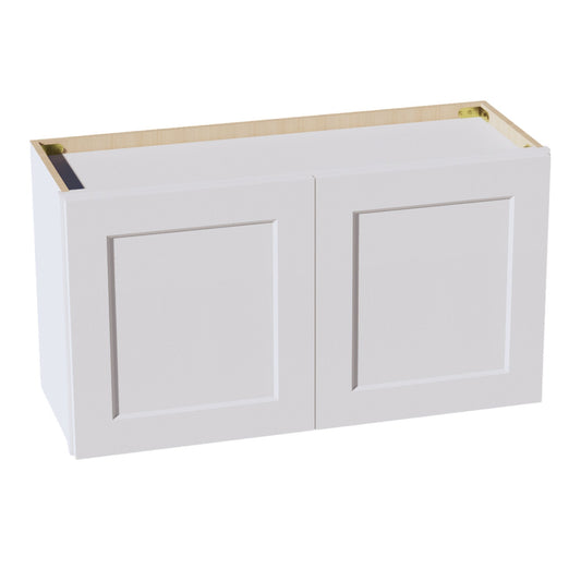 W331824-SW  Wall Cabinet 2 Doors & 2 Shelves - Shaker Style - Pure White   33"W x 18"H x 24"D