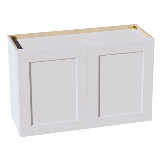 W3321-SW  Wall Cabinet 2 Doors & 2 Shelves - Shaker Style - Pure White   33"W x 21"H x 12"D