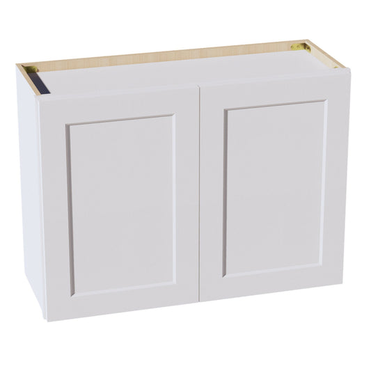 W332424-SW  Wall Cabinet 2 Doors & 2 Shelves - Shaker Style - Pure White   33"W x 24"H x 24"D