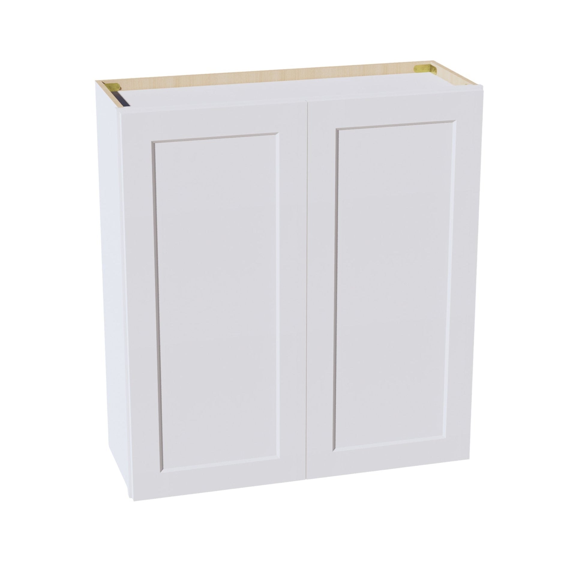 W3336-SW  Wall Cabinet 2 Doors & 2 Shelves - Shaker Style - Pure White   33"W x 36"H x 12"D