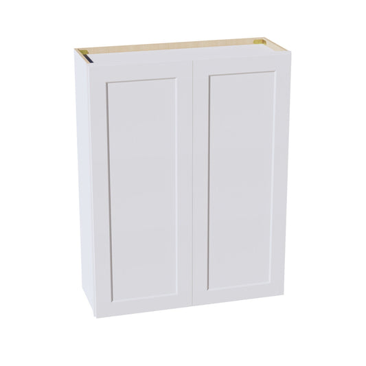 W3342-SW  Wall Cabinet 2 Doors & 2 Shelves - Shaker Style - Pure White   33"W x 42"H x 12"D