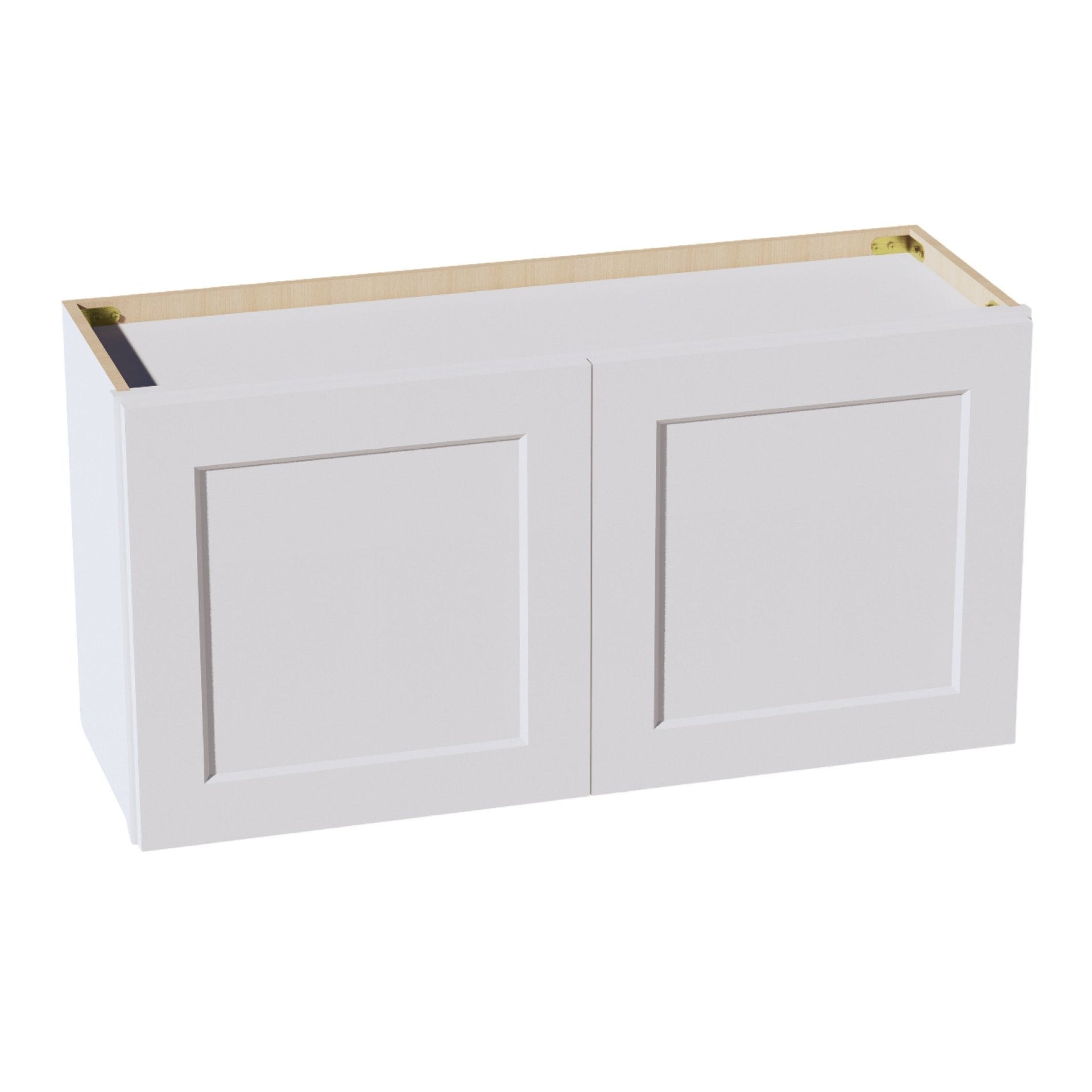 W361824-SW  Wall Cabinet 2 Doors & 2 Shelves - Shaker Style - Pure White   36"W x 18"H x 24"D