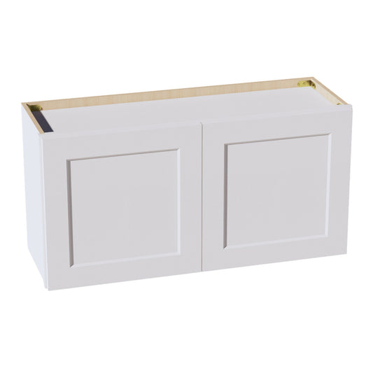 W361824-SW  Wall Cabinet 2 Doors & 2 Shelves - Shaker Style - Pure White   36"W x 18"H x 24"D
