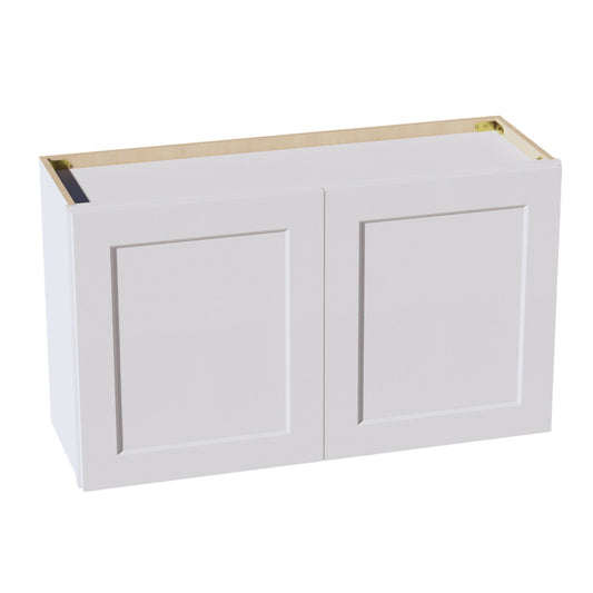 W362124-SW  Wall Cabinet 2 Doors & 2 Shelves - Shaker Style - Pure White   36"W x 21"H x 24"D