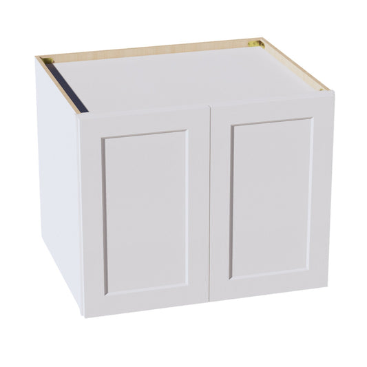 W3621-SW  Wall Cabinet 2 Doors & 2 Shelves - Shaker Style - Pure White   36"W x 21"H x 12"D