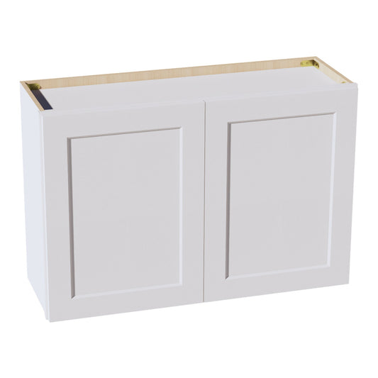 W362424-SW  Wall Cabinet 2 Doors & 2 Shelves - Shaker Style - Pure White   36"W x 21"H x 24"D