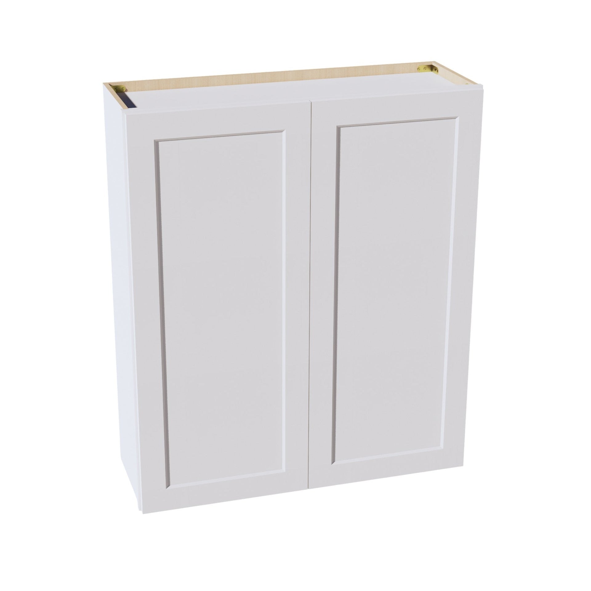 W3642-SW  Wall Cabinet 2 Doors & 2 Shelves - Shaker Style - Pure White   36"W x 42"H x 12"D