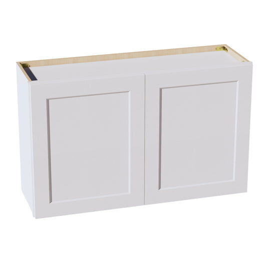 W392424-SW  Wall Cabinet 2 Doors & 2 Shelves - Shaker Style - Pure White   39"W x 24"H x 24"D