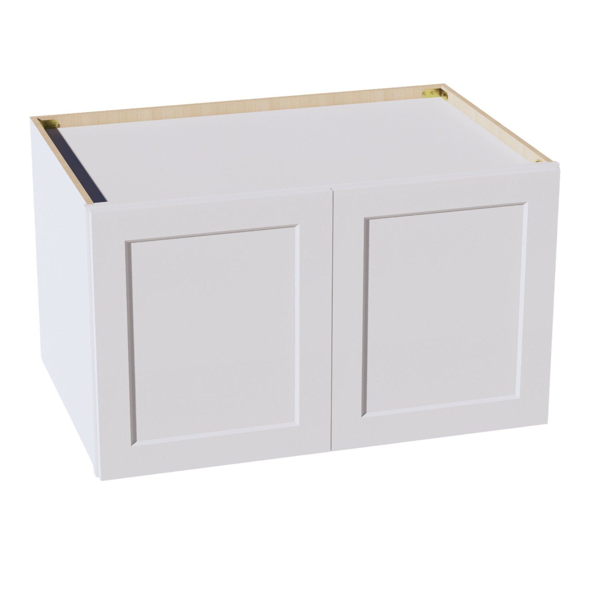 W3924-SW  Wall Cabinet 2 Doors & 2 Shelves - Shaker Style - Pure White   39"W x 24"H x 12"D