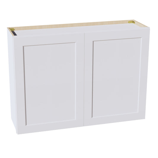 W4230-SW  Wall Cabinet 2 Doors & 2 Shelves - Shaker Style - Pure White   42"W x 30"H x 12"D