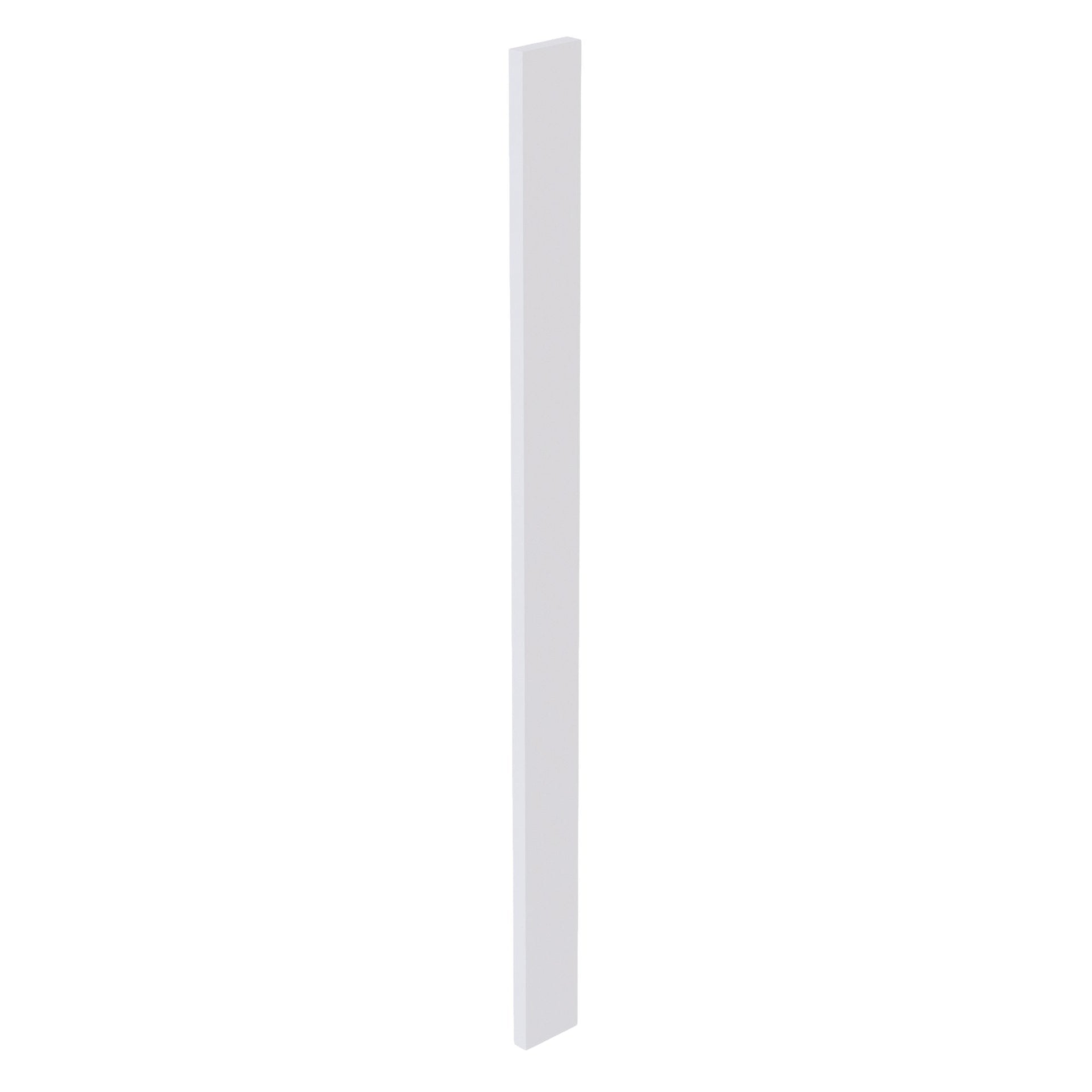 WF342-SW  Wall Cabinet Filler - Shaker Style - Pure White   3"W x 42"H x 3/4"D