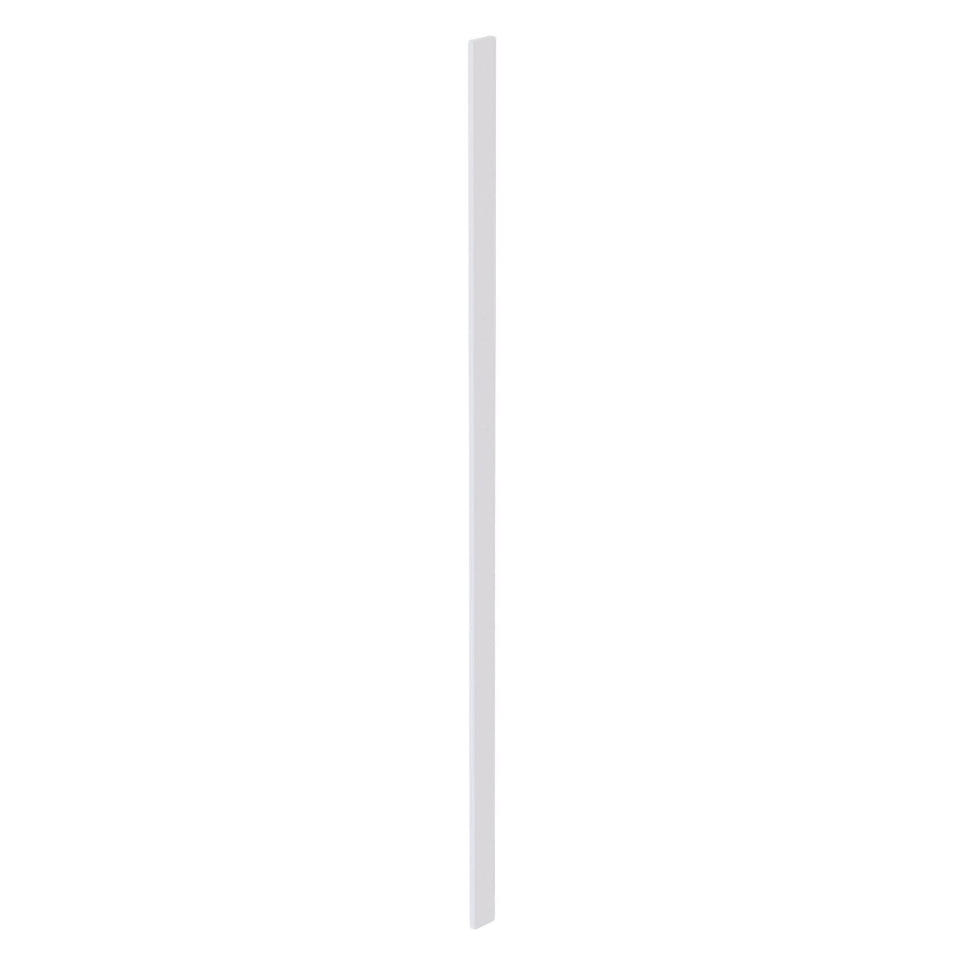 WF396-SW  Wall Cabinet Filler - Shaker Style - Pure White   3"W x 96"H x 3/4"D