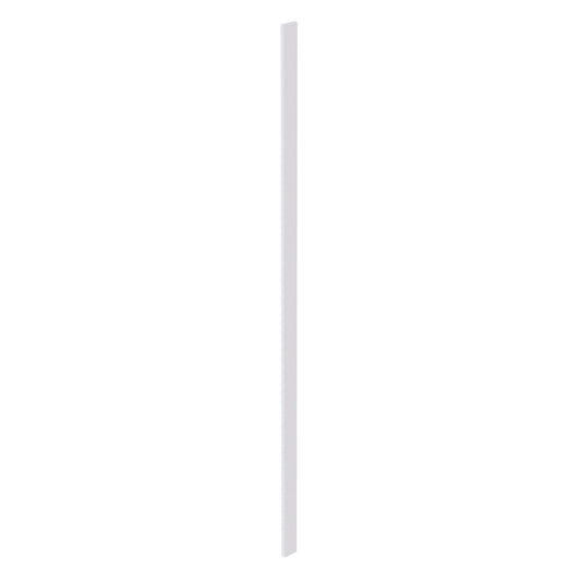 WF396-SW  Wall Cabinet Filler - Shaker Style - Pure White   3"W x 96"H x 3/4"D