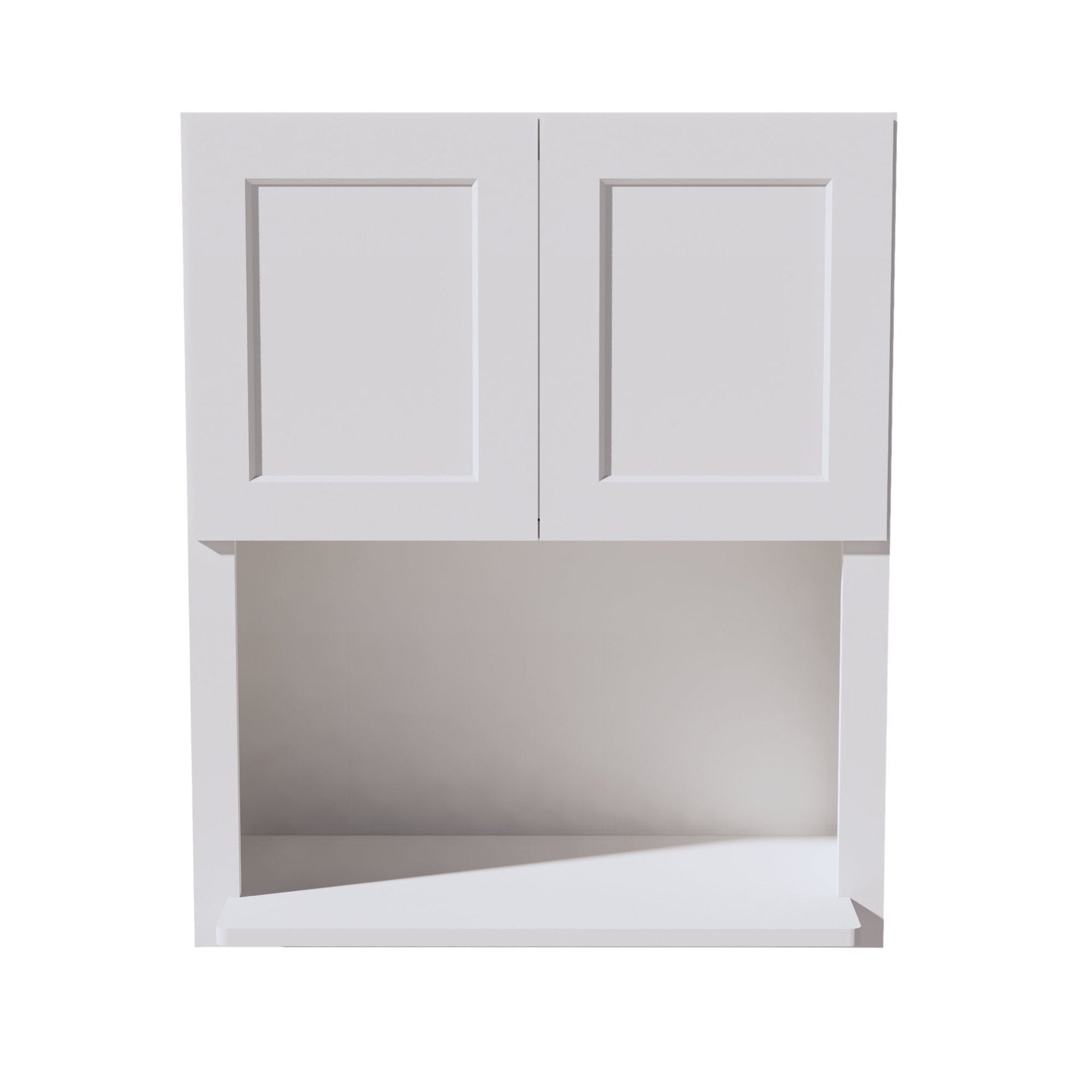 WM3036-SW  Wall Cabinets 2 Doors Wall Built-in Microwave  - Shaker Style - Pure White   30"W x 36"H x 12"D