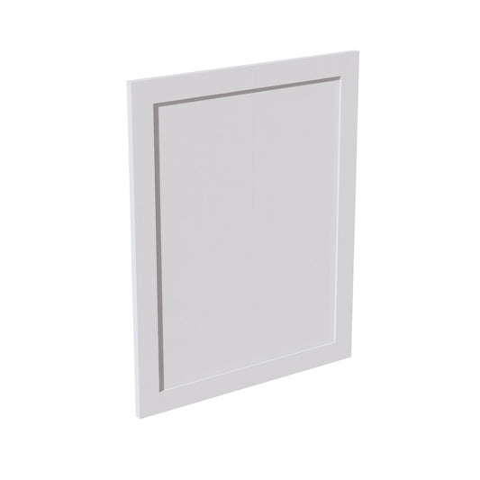 WP-BASE-SW  Base Panel Wainscot  - Shaker Style - Pure White   23-1/2"W x 29-1/2"H x 3/4"D