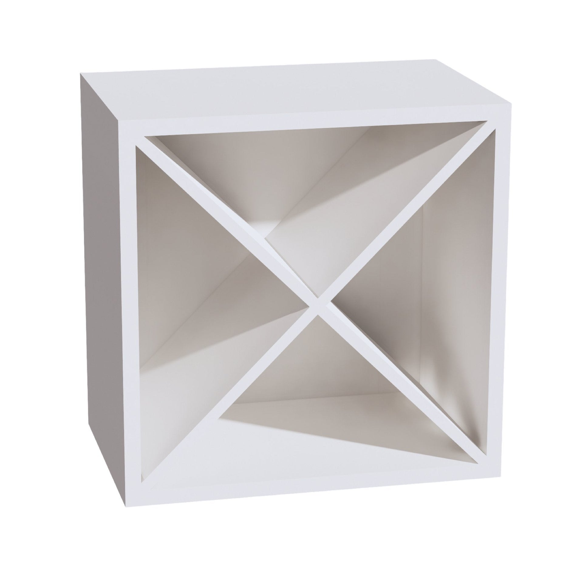 WR1818-SW  Wood Wall Mounted Range Hood - Shaker Style - Pure White   18"W x 18"H x 12"D