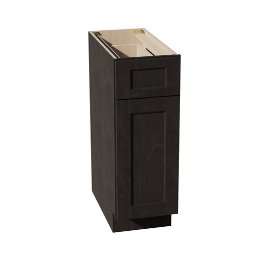 B12-SDG: Shaker Dark Grey 12" 1 Drawer 1 Door Standard Base Cabinet