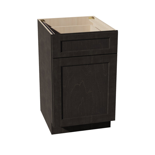 B21-SDG  Base cabinet - Shaker Style - Dark Grey   21"W x 34-1/2"H x 24"D