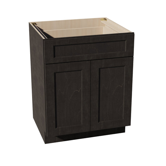 B27-SDG  Base cabinet - Shaker Style - Dark Grey   27"W x 34-1/2"H x 24"D