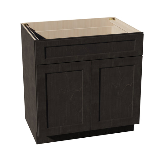B33-SDG  Base cabinet - Shaker Style - Dark Grey   39"W x 34-1/2"H x 24"D