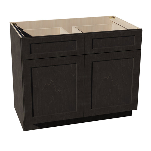 B42-SDG  Base cabinet - Shaker Style - Dark Grey   42"W x 34-1/2"H x 24"D