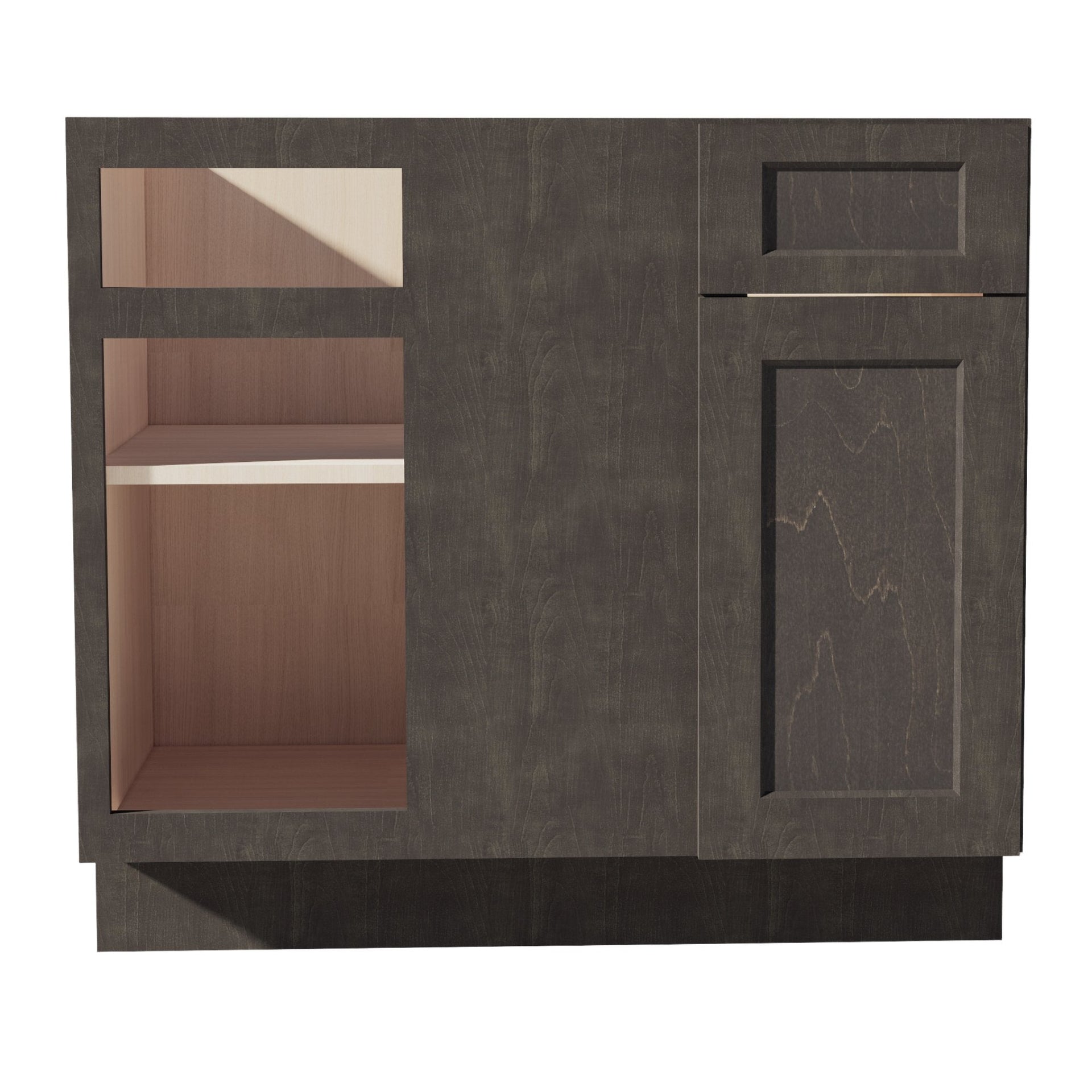 BBC39/42-SDG  Base cabinet Blind Corner - Shaker Style - Dark Grey   39"W x 34-1/2"H x 24"D