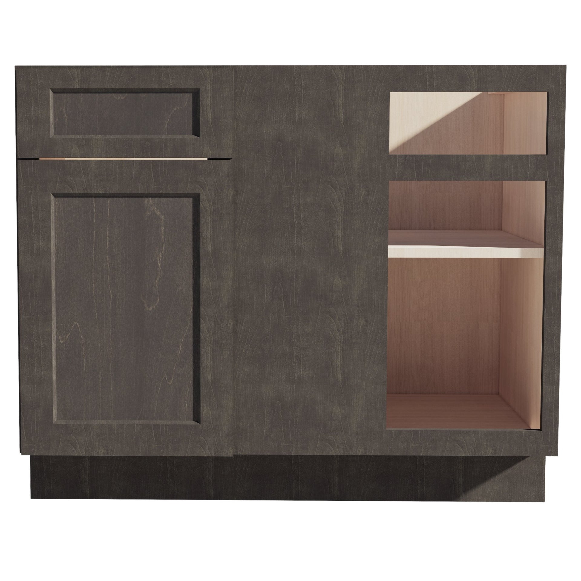 BBC42/45-SDG  Base cabinet Blind Corner - Shaker Style - Dark Grey   42"W x 34-1/2"H x 24"D