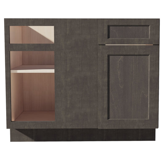 BBC42/45-SDG  Base cabinet Blind Corner - Shaker Style - Dark Grey   42"W x 34-1/2"H x 24"D