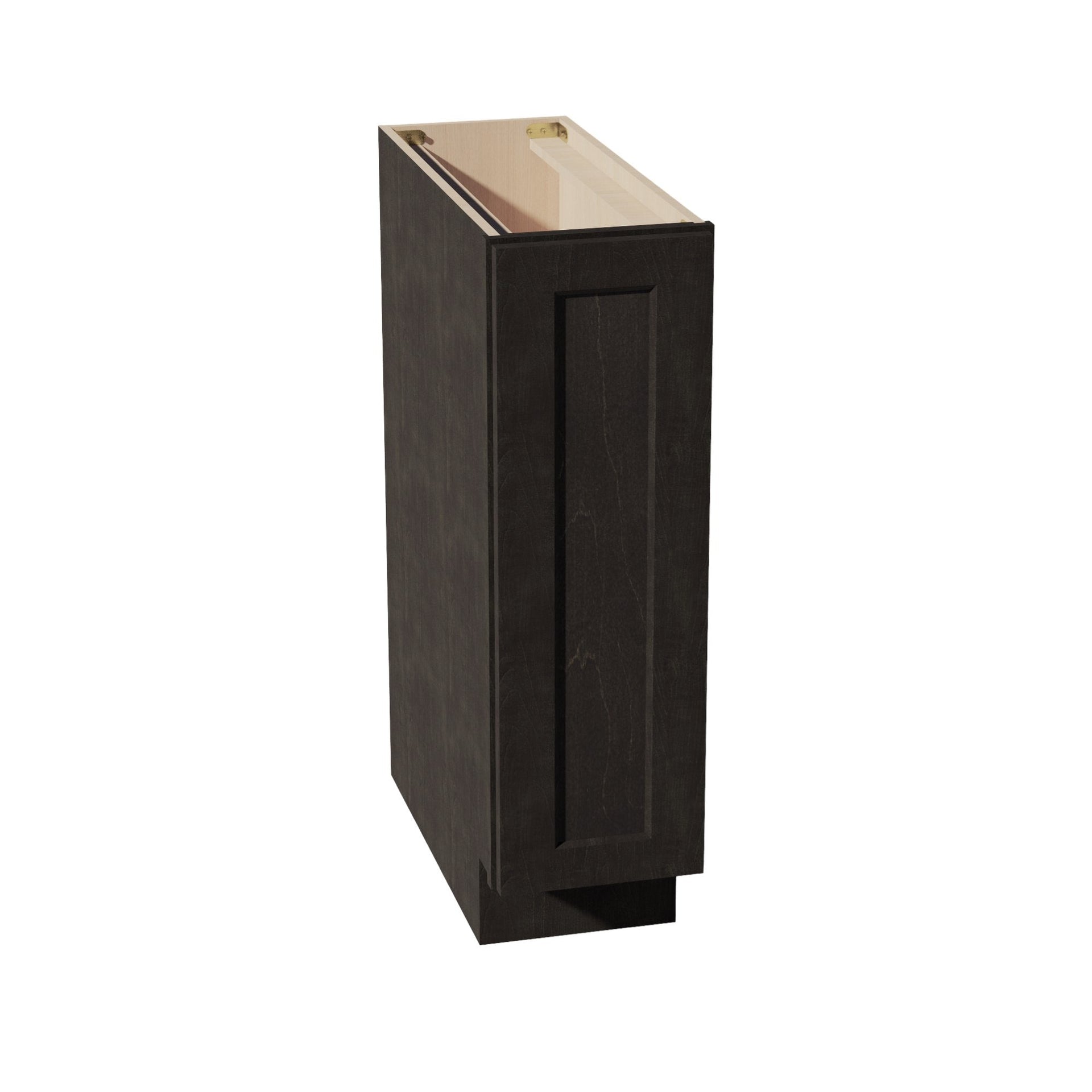 BF0924-SDG  Base cabinet Full Door Pull Out Spice Rack - Shaker Style - Dark Grey   09"W x 34-1/2"H x 24"D