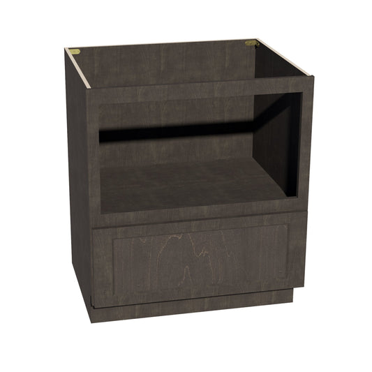 BMC30-SDG  Base Cabinety Drawer Built-in Microwave - Shaker Style - Dark Grey   30"W x 34-1/2"H x 24"D