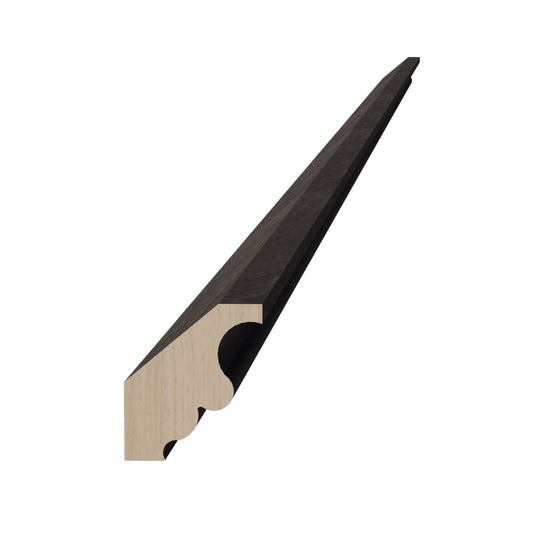 CM2-SDG  Crown Molding - Shaker Style - Dark Grey   96"W x 2"H x 1-3/4"D