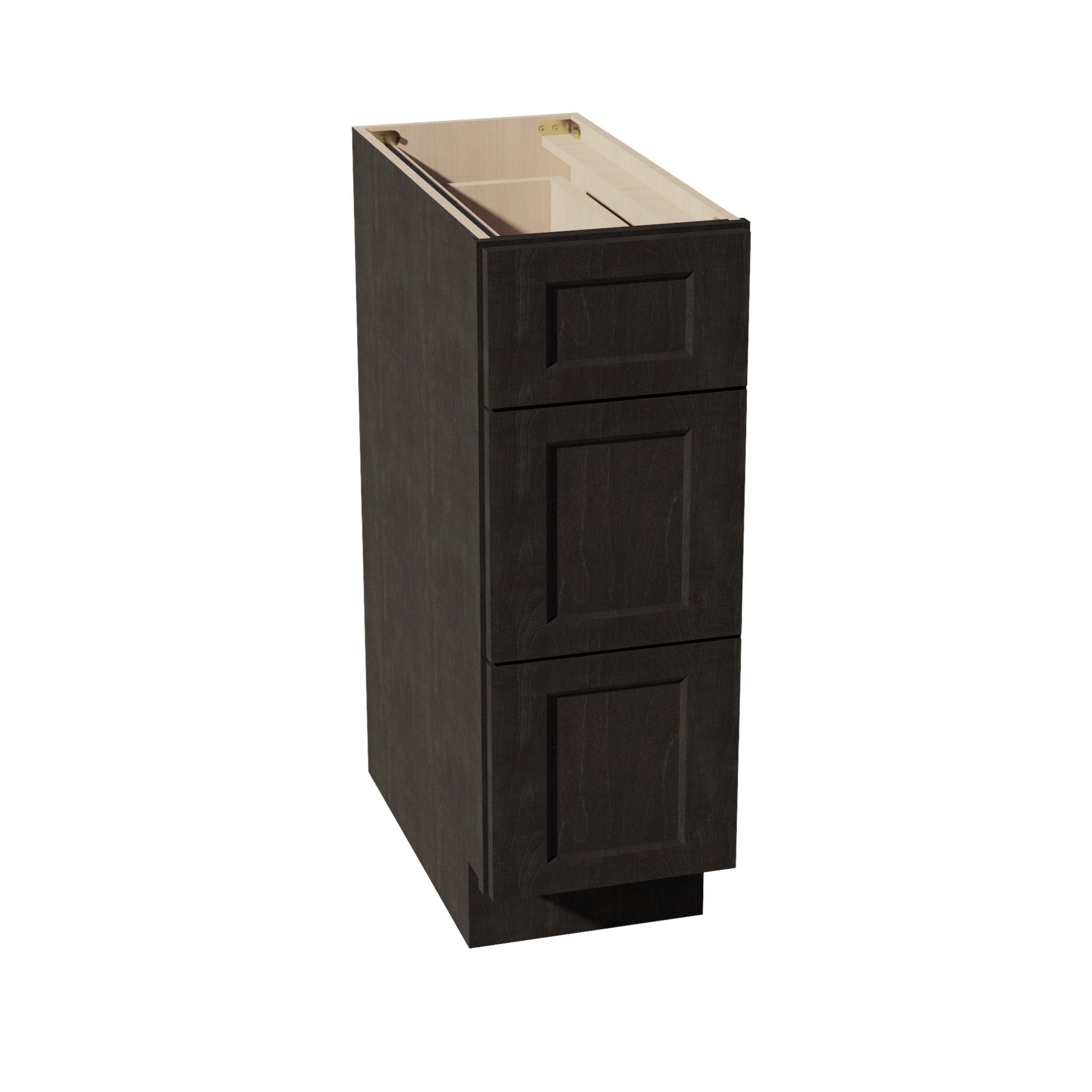 DB12-SDG  Base Cabinet 3 Drawers - Shaker Style - Dark Grey   12"W x 34-1/2"H x 24"D