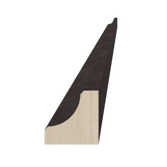 ICM8-SDG  Inside Corner Molding - Shaker Style - Dark Grey   96"W x 3/4"H x 3/4"D