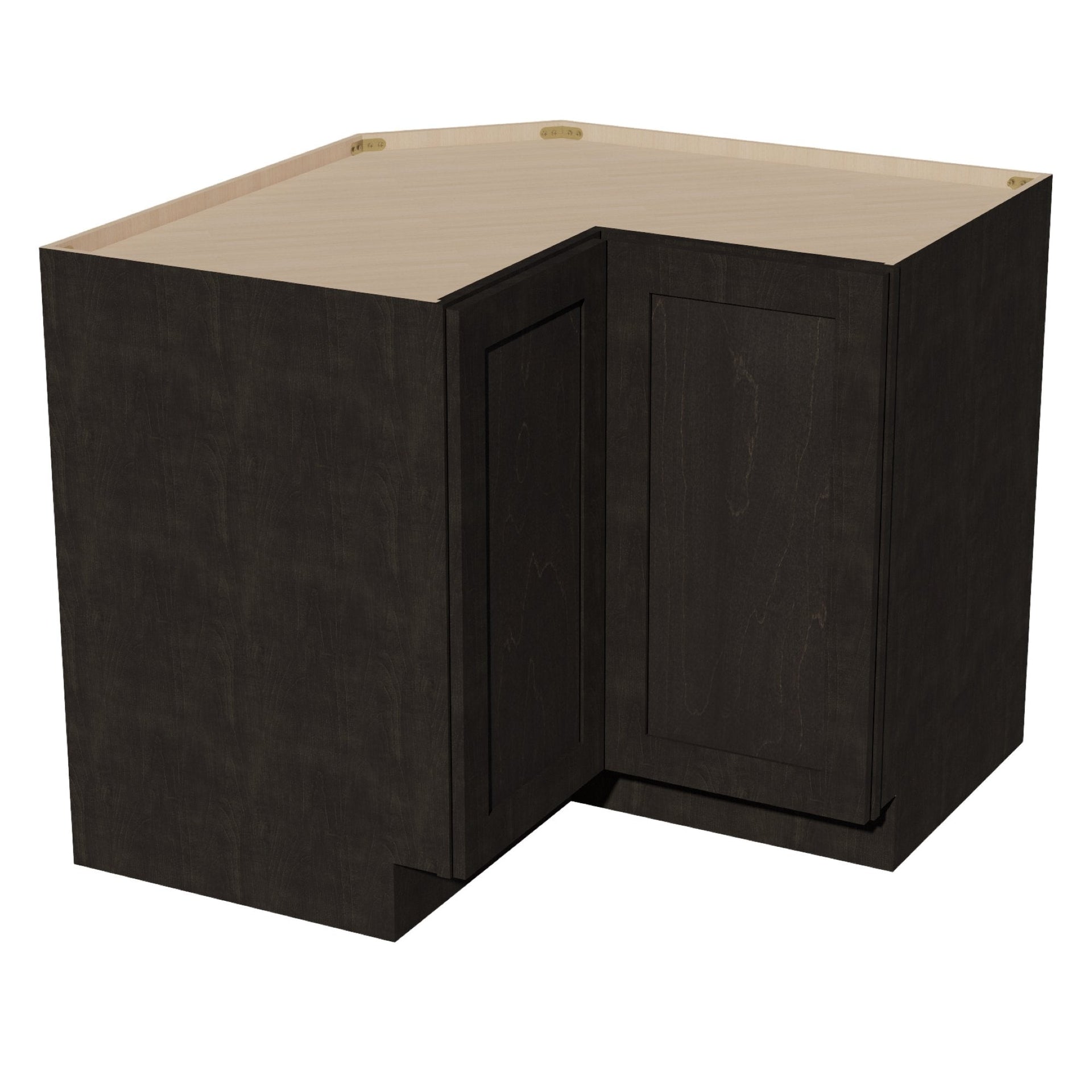 LSB36-SDG  Base Cabinet 2 Door Corner Lazy Susan  - Shaker Style - Dark Grey   18"x18"W x 34-1/2"H x 24"D