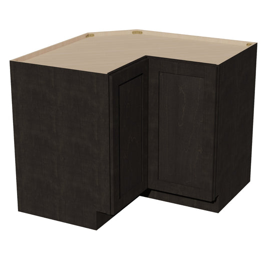 LSB36-SDG  Base Cabinet 2 Door Corner Lazy Susan  - Shaker Style - Dark Grey   18"x18"W x 34-1/2"H x 24"D