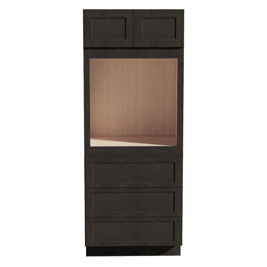 OC3384-SDG  Tall Oven 2 Door & 3 Drawers Cabinet - Shaker Style - Dark Grey   33"W x 84"H x 24"D