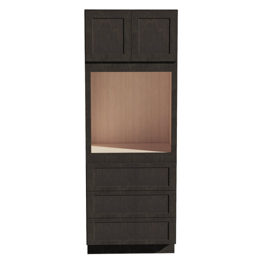 OC3390-SDG  Tall Oven 2 Door & 3 Drawers Cabinet - Shaker Style - Dark Grey   33"W x 90"H x 24"D