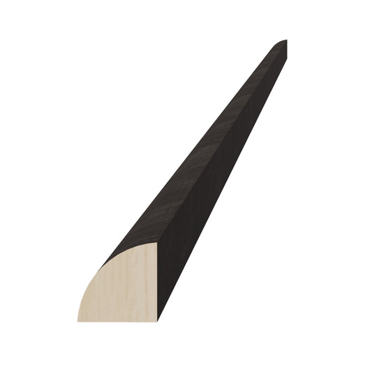 QRM-SDG  Quarter Round Shoe Molding - Shaker Style - Dark Grey   3/4"W x 96"H x 3/4"D